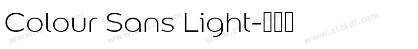 Colour Sans Light字体转换